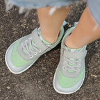 Sapatilhas barefoot infantis respiráveis com sola antiderrapante, design leve