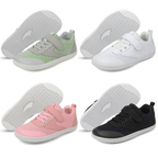 Sapatilhas barefoot infantis respiráveis com sola antiderrapante, design leve
