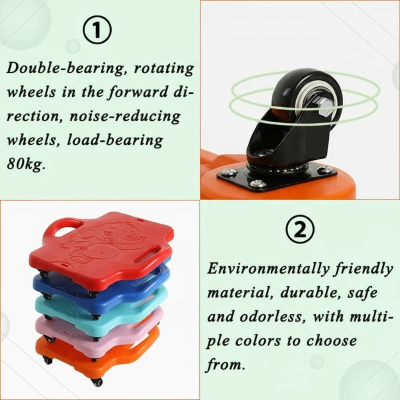 Prancha de equilíbrio infantil em plástico resistente, desenvolvimento motor e coordenação