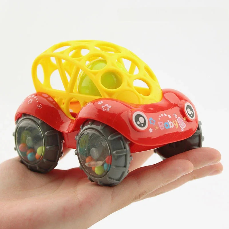 Carro de brinquedo colorido para crianças 2 a 4 anos, disponível em verde e vermelho