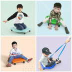 Prancha de equilíbrio infantil em plástico resistente, desenvolvimento motor e coordenação