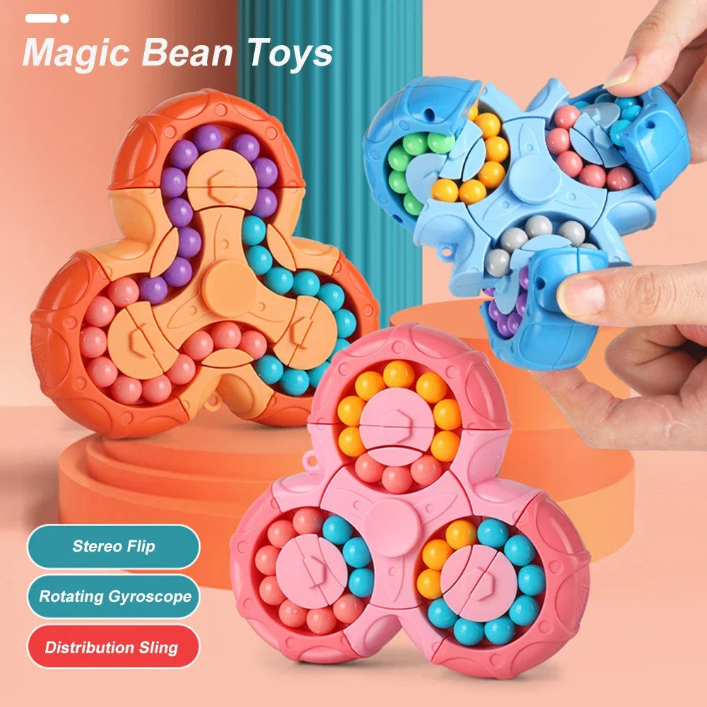 Cubo labirinto de contas brinquedo fidget anti-stress para crianças e adultos