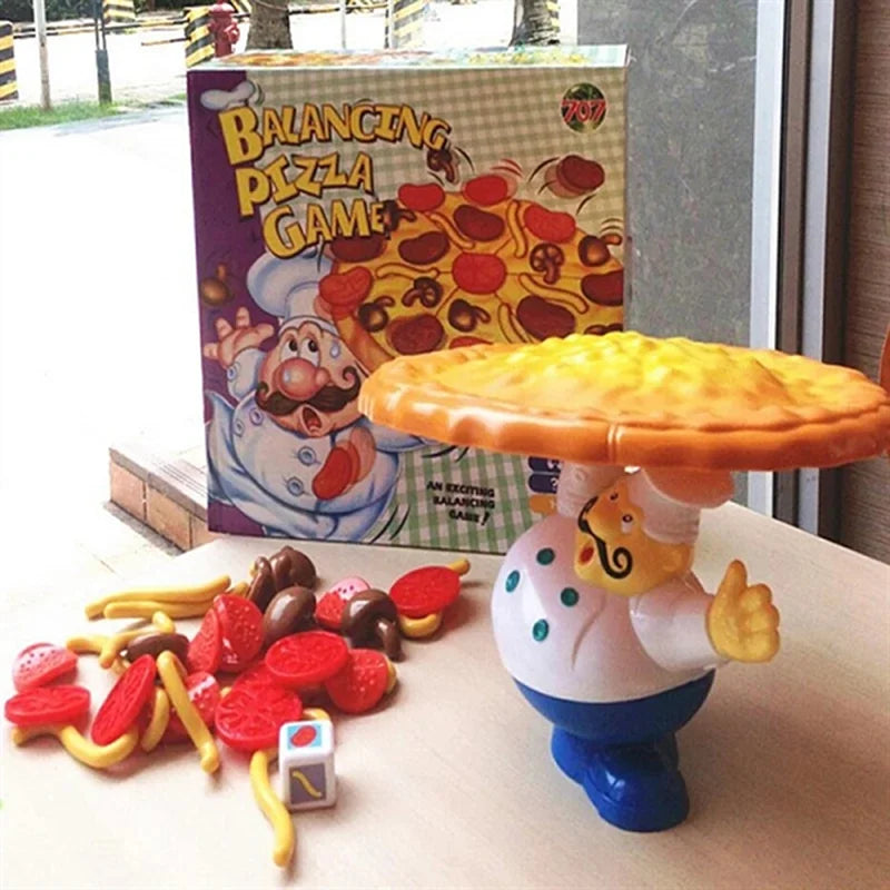 Jogo de equilíbrio de pizza, jogo de tabuleiro infantil educativo montessori
