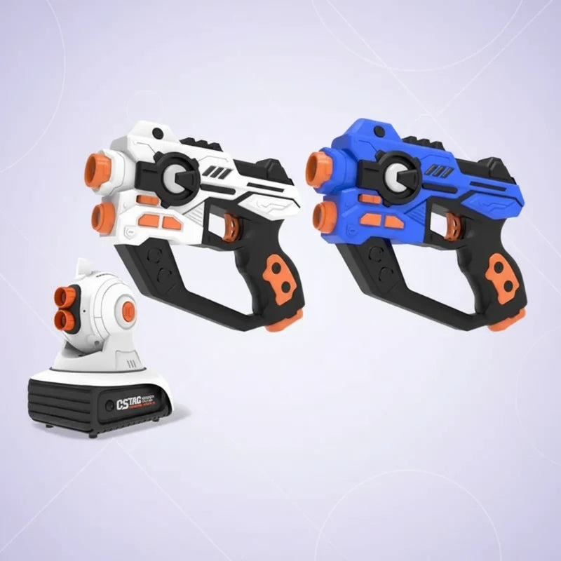 Conjunto laser tag com pistolas infravermelhos para 2 a 6 jogadores, brinquedo de ação para crianças