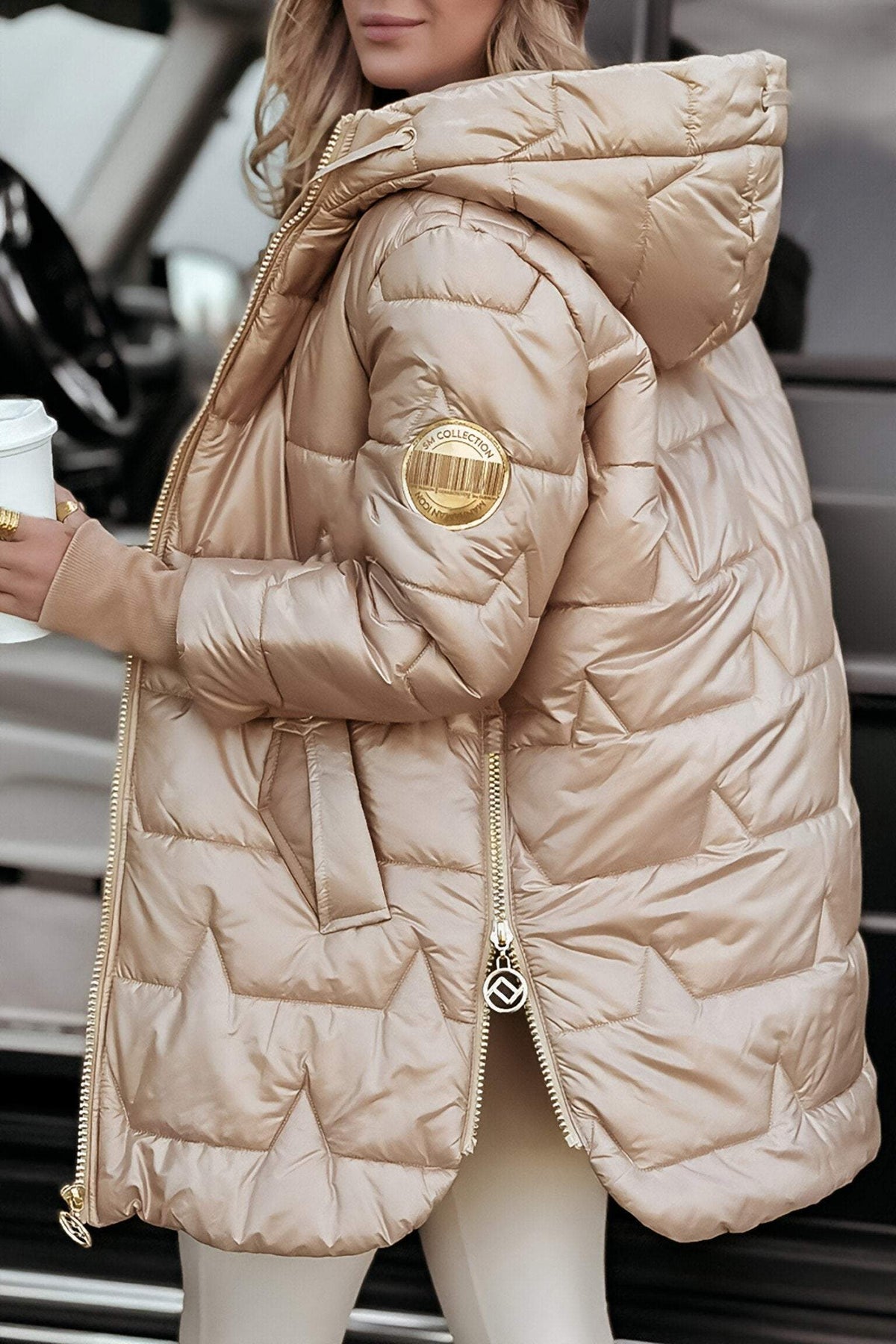 Casaco de transição feminino elegante disponível em várias cores