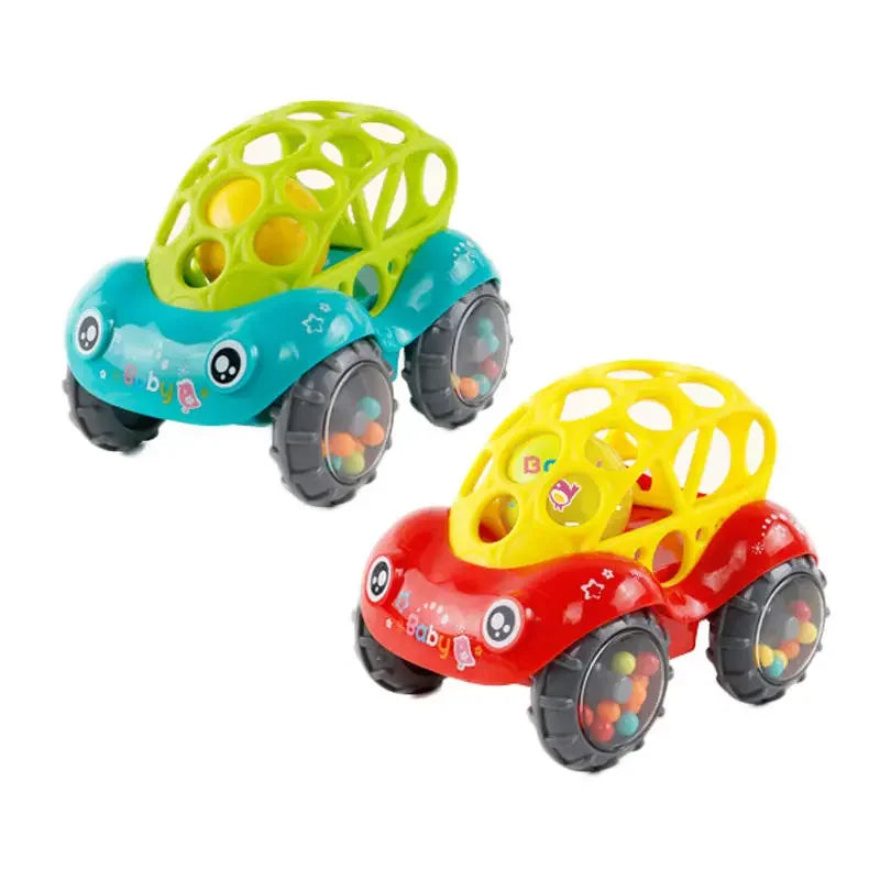 Carro de brinquedo colorido para crianças 2 a 4 anos, disponível em verde e vermelho