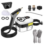 Vaporizador de alta pressão 2500W com 5 escovas e 6 velocidades para limpeza multiusos