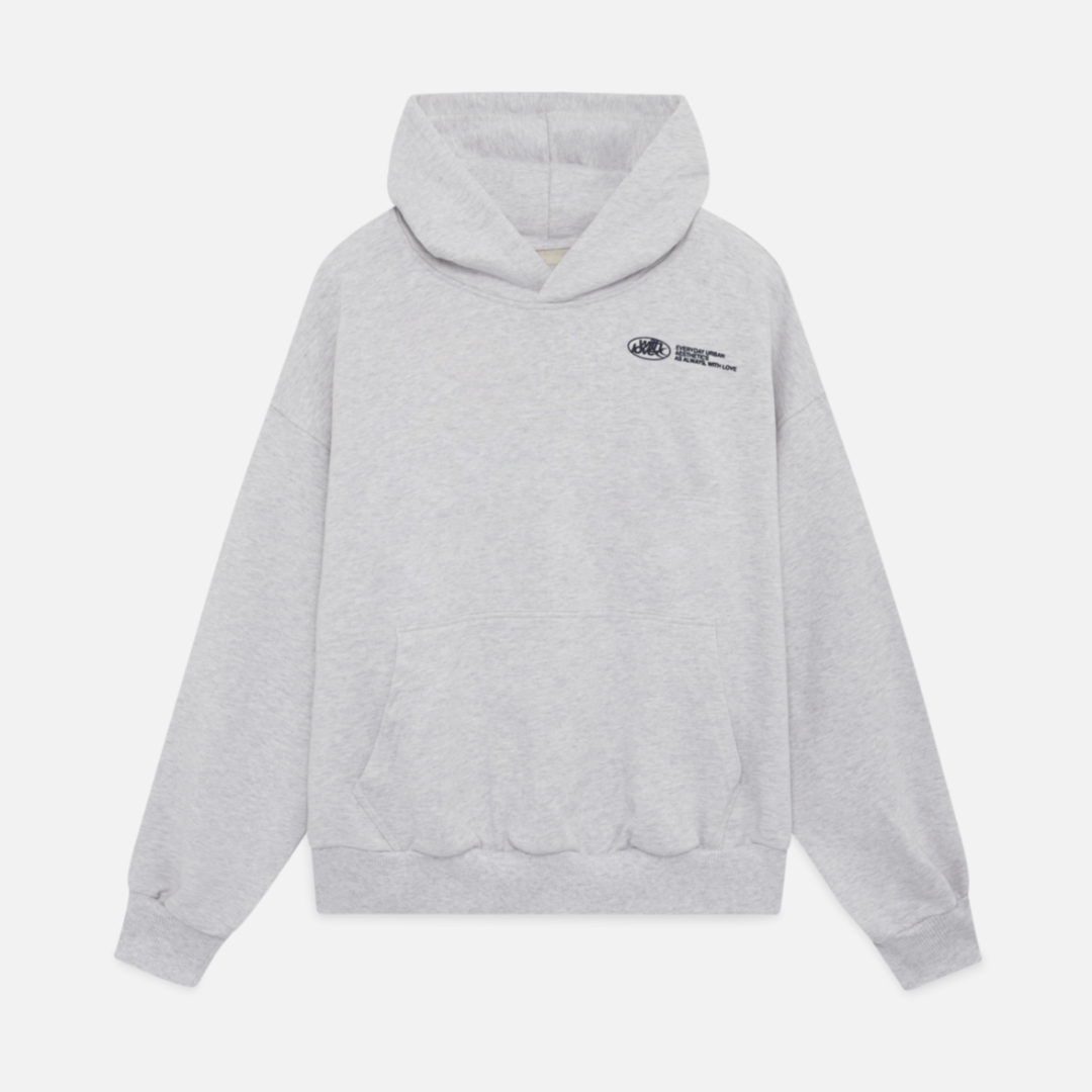 Hoodie algodão moderno unissexo com costuras reforçadas e design minimalista