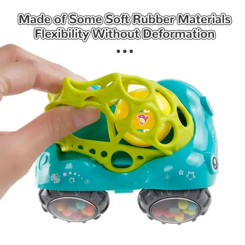 Carro de brinquedo colorido para crianças 2 a 4 anos, disponível em verde e vermelho