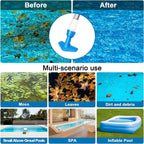 Aspirador de piscina sem fio 3 em 1 recarregável com 3 cabeças intercambiáveis e 90 min de autonomia