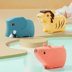 Brinquedos de banho dinossauro pistola de água, figuras PVC seguras para crianças