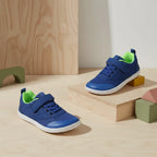 Sapatilhas barefoot infantis respiráveis com sola antiderrapante, design leve
