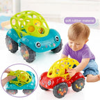 Carro de brinquedo colorido para crianças 2 a 4 anos, disponível em verde e vermelho