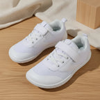Sapatilhas barefoot infantis respiráveis com sola antiderrapante, design leve