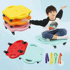 Prancha de equilíbrio infantil em plástico resistente, desenvolvimento motor e coordenação