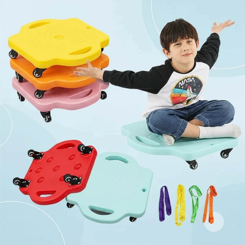 Prancha de equilíbrio infantil em plástico resistente, desenvolvimento motor e coordenação