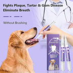 Gel oral reparador para cães kit com 3 unidades, antibacteriano e branqueador