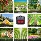 Repelente solar ultrassônico antianimais, pack 2 unidades para jardim exterior
