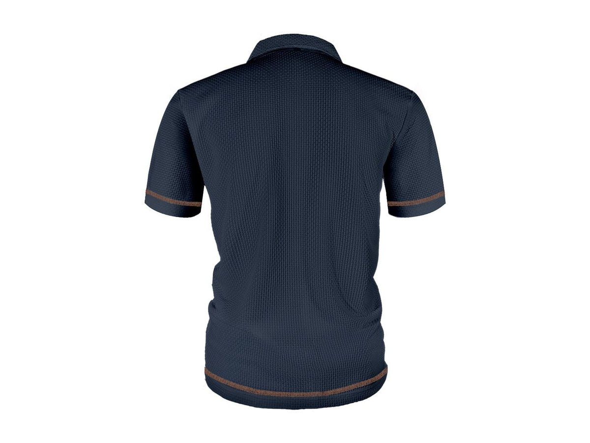 Polo masculino respirável moderno corte moderno gola clássica