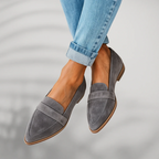 Mocassins ortopédicos femininos slip on com palmilha anatômica e sola antiderrapante