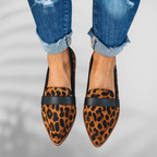 Mocassins ortopédicos femininos slip on com palmilha anatômica e sola antiderrapante