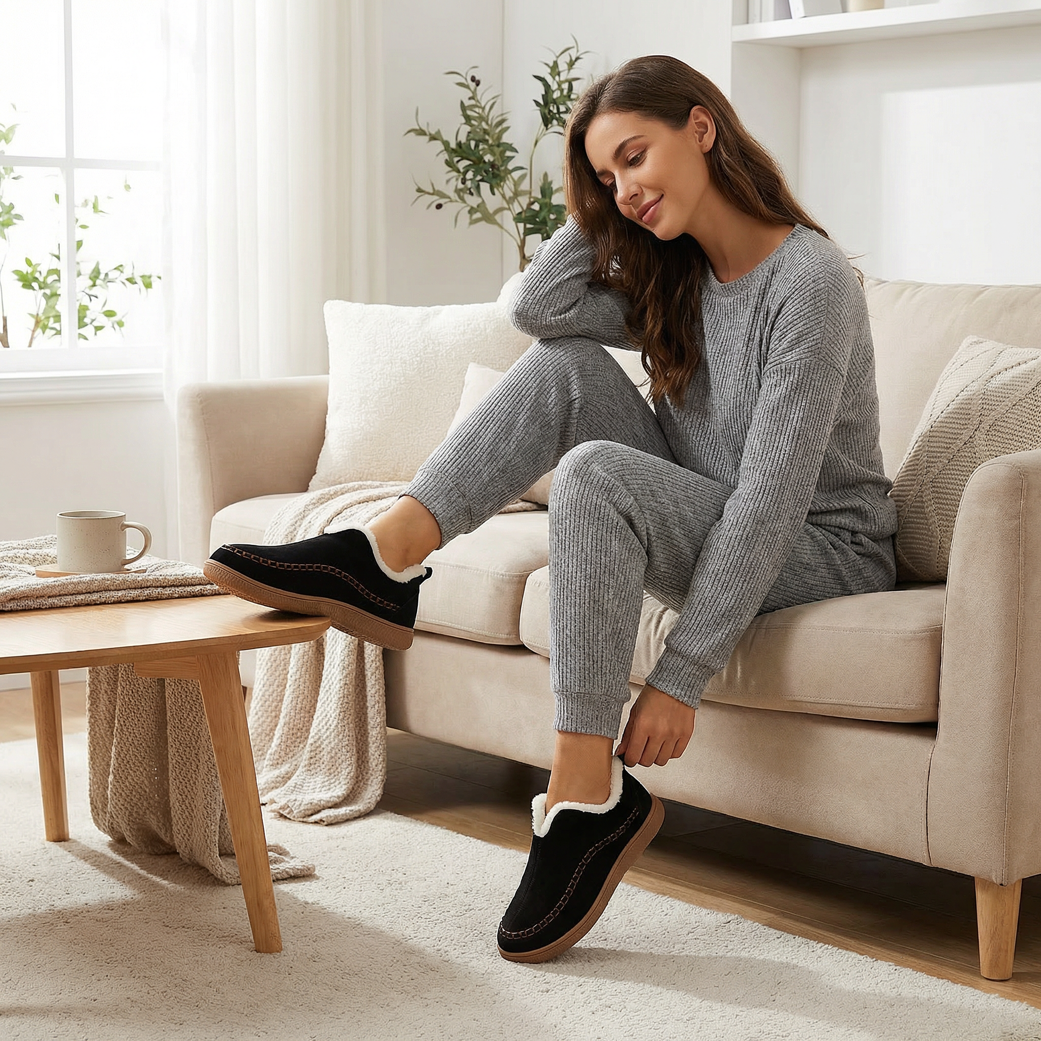 Chinelos Femininos - Conforto Aconchegante -  Ajuste Perfeito