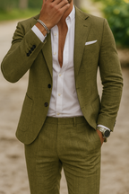 Fato de homem linho slim fit em várias cores disponíveis