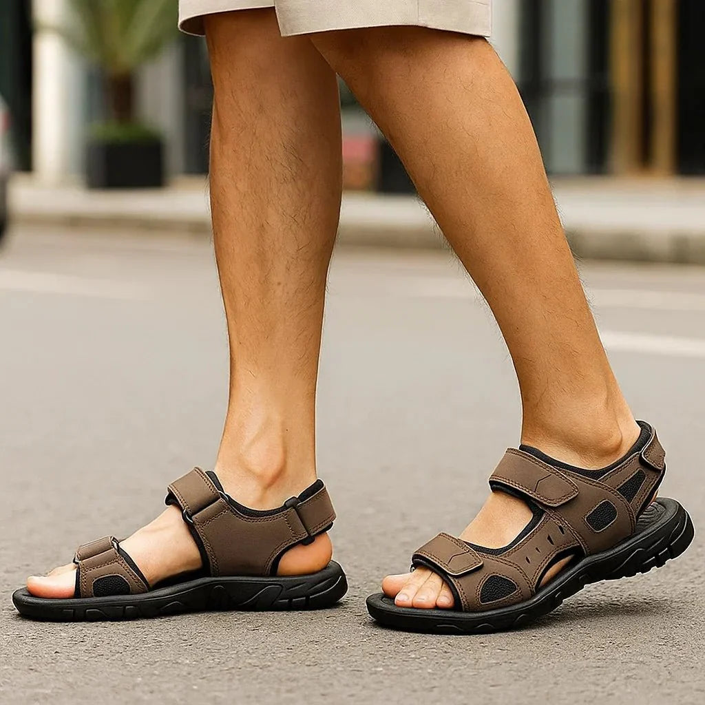 Sandálias clássicas de verão para homem - Ajuste confortável