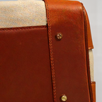 Mala de viagem couro legítimo weekend bag hardware dourado