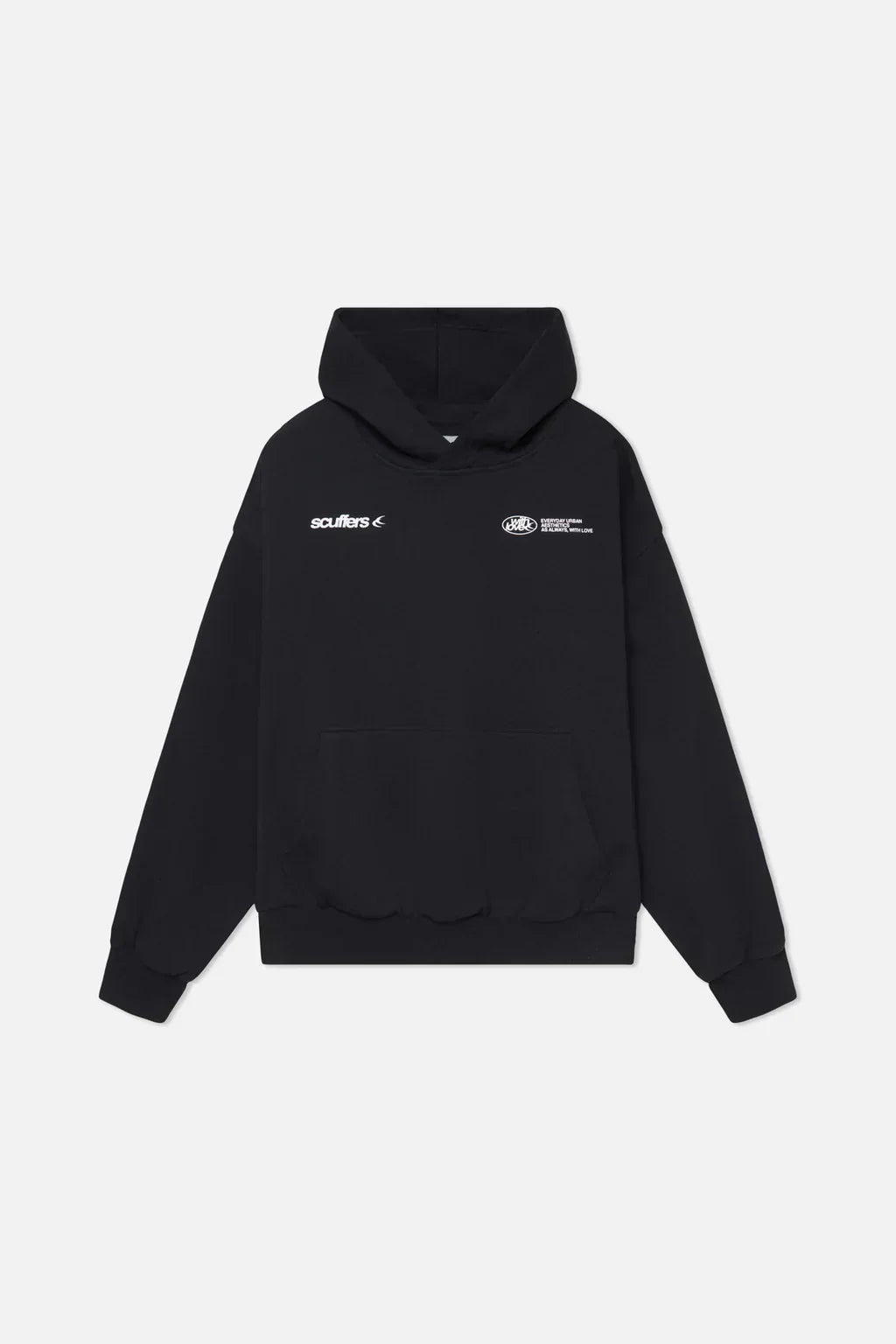 Hoodie mulher mix de algodão caimento relaxado minimalista