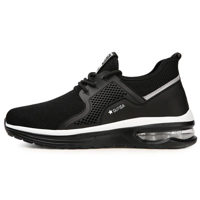 Sapatos de segurança com biqueira de aço sneakers ortopédicos femininos antiderrapantes