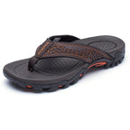Chinelo masculino esportivo com suporte de arco antiderrapante resistente à água
