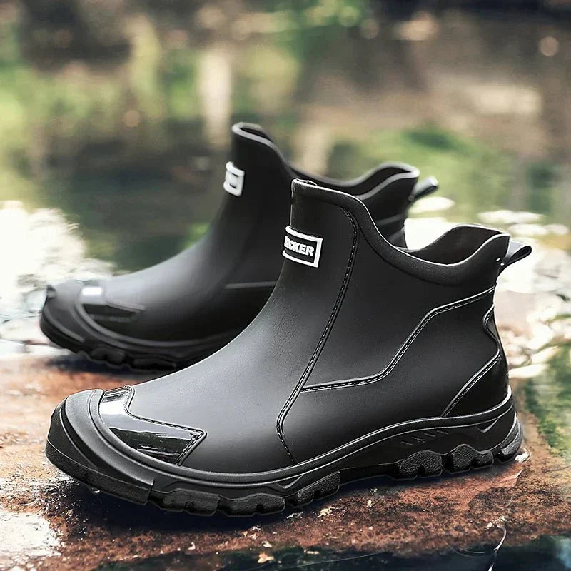 Botas de terreno impermeáveis homem com sola isolada antiderrapante
