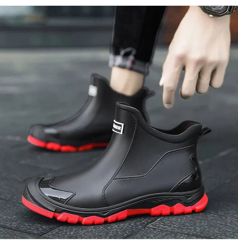 Botas de terreno impermeáveis homem com sola isolada antiderrapante