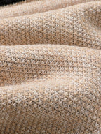 Cardigan homem malha canelada fecho completo gola alta