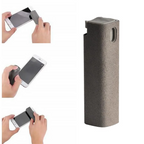 Spray limpa ecrã 3 em 1 touchscreen com microfibra, portátil, azul e cinzento