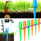 Picos de rega automática pack 12 unidades com fluxo ajustável para plantas em vaso
