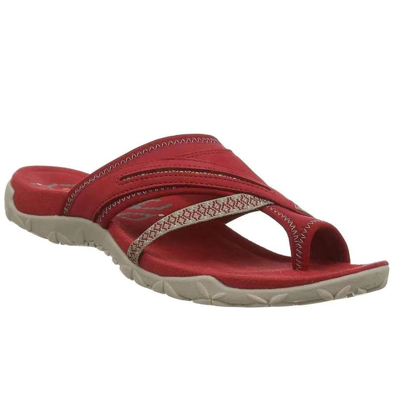 Sandálias ortopédicas femininas flip flop com suporte de arco plantar