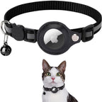 Coleira GPS para Gatos refletiva com fecho de libertação rápida e suporte para rastreador