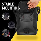 Mala de bicicleta 3 em 1 para bagageira, mochila e mão, 23L impermeável TPU