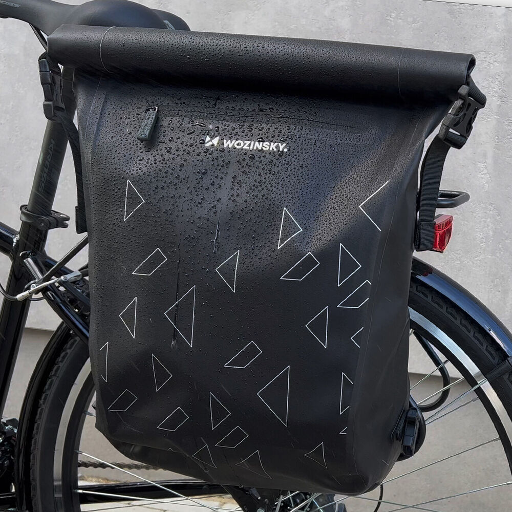 Mala de bicicleta 3 em 1 para bagageira, mochila e mão, 23L impermeável TPU