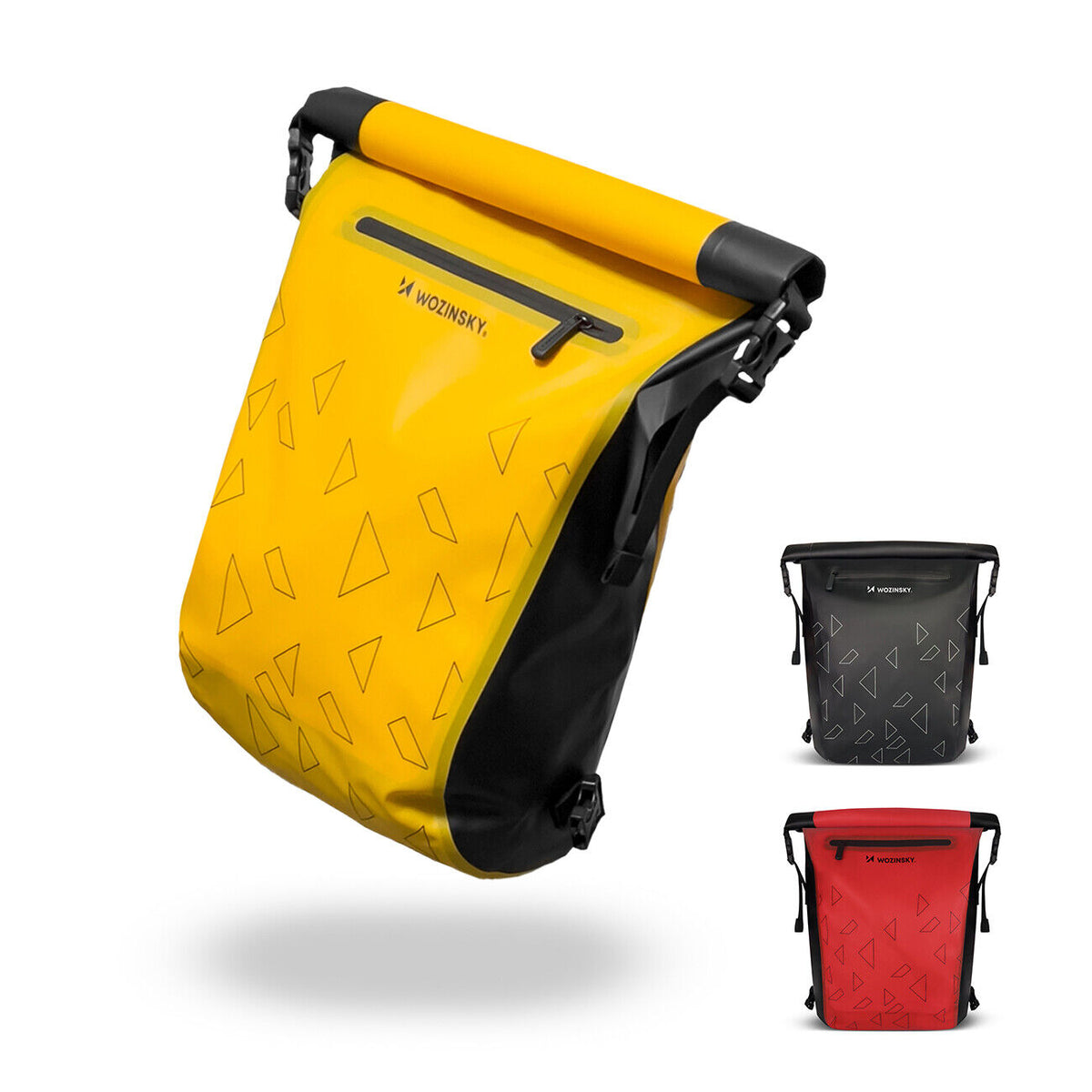 Mala de bicicleta 3 em 1 para bagageira, mochila e mão, 23L impermeável TPU