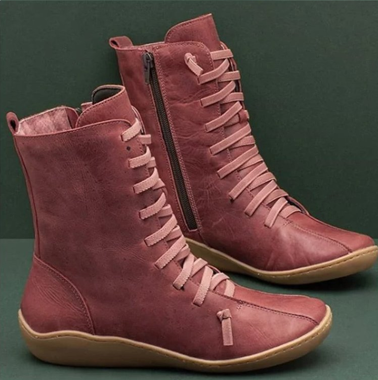 Botins femininos artesanais com sola antiderrapante em várias cores