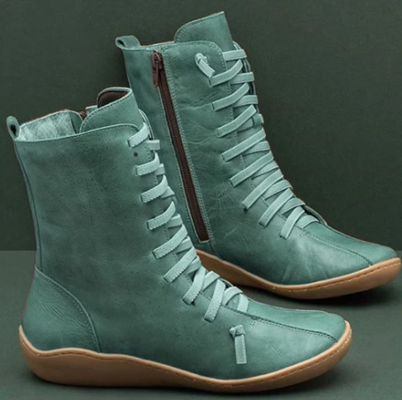 Botins femininos artesanais com sola antiderrapante em várias cores