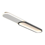 Luminária de teto LED retangular minimalista kit 2 unidades em metal