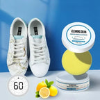 Creme limpadora para tênis brancos 100g sem água, limpeza eficaz de sneakers e canvas
