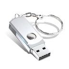Pen Drive USB 3.0 2TB em alumínio, compacto com argola para chave, plug and play