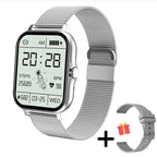 Smartwatch feminino slim com monitor de saúde, ecrã touch, iOS e Android