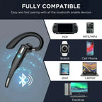 Headset Bluetooth 5.1 com cancelamento de ruído e microfones duplos