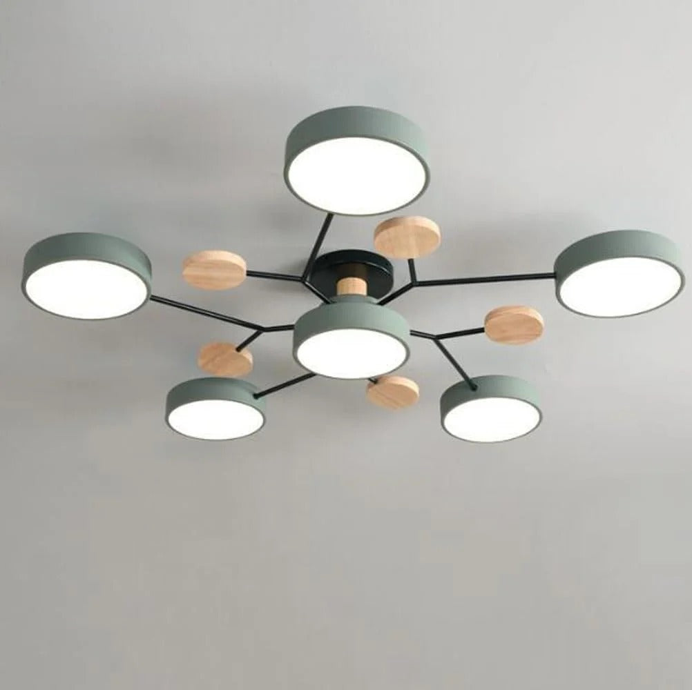 Luminária LED semi-embutida halo design moderno ferro e acrílico